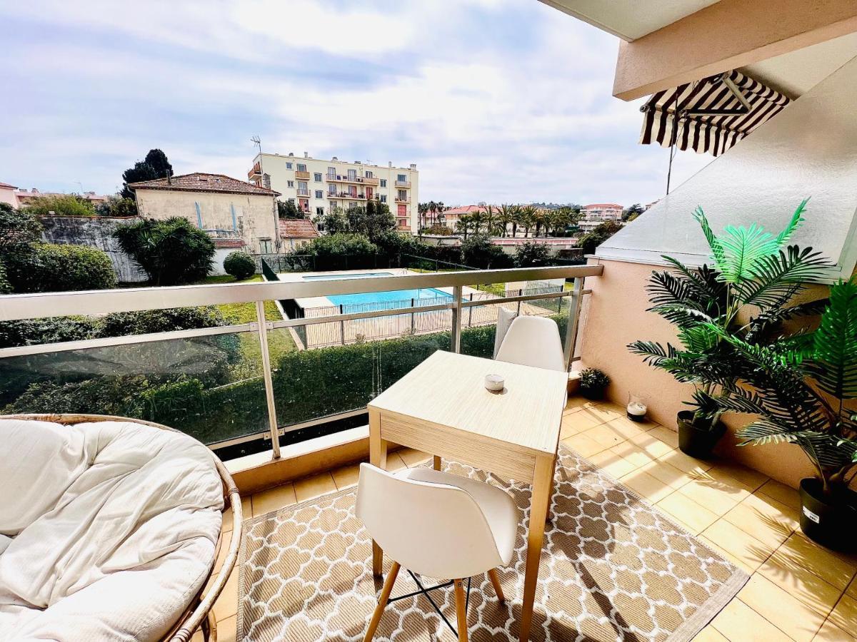Les Palmiers - Appartement Avec Piscine Proche Plages - Wifi Et Clim Antibes Zewnętrze zdjęcie