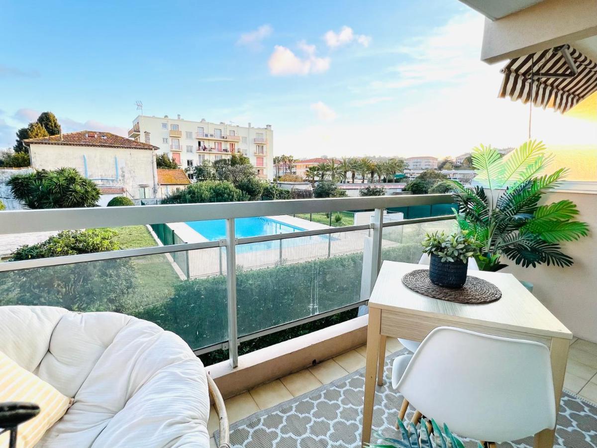 Les Palmiers - Appartement Avec Piscine Proche Plages - Wifi Et Clim Antibes Zewnętrze zdjęcie